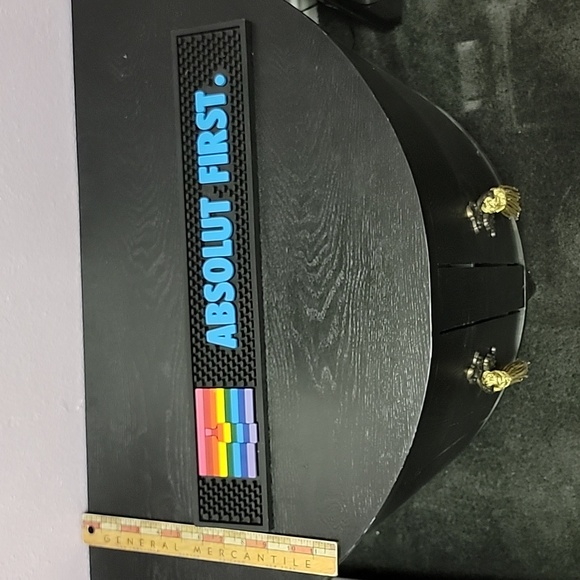 ABSOLUT VODKA Rainbow Pride Flag Bar Spill Rail Mat LGBTQIA+ Absolut First